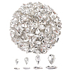 220Pcs 4 Style Glass Rhinestone Cabochons GLAA-FG0001-12-1