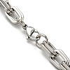 Non-Tarnish 201 Stainless Steel Boston Link Chain Necklace STAS-Z056-06P-3