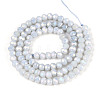 Anti-Tarnish Electroplate Rondelle Glass Beads Strands EGLA-T021-4mm-17-01-2