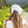 2Pcs 2 Styles Lace Triming Cloth Headbands for Women OHAR-CY0001-17-7