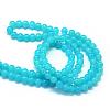 Baking Paint Imitation Jade Glass Round Bead Strands DGLA-Q021-12mm-06-3