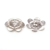 6-Petal Brass Bead Caps X-KK-I669-06P-3