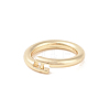 Brass Open Jump Rings KK-S369-01G-04-1