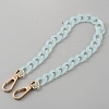 Acrylic Imitation Jelly Curb Chain Link Purse Chains FIND-WH0126-257B-1