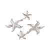 Starfish Alloy Dangle Stud Earrings for Women EJEW-A112-05P-2