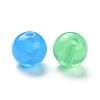 Imitation Jade Acrylic Beads SACR-S188-10mm-M-6