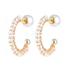 Brass Stud Earrings EJEW-JE04100-01-1