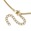 304 Stainless Steel Curb Chain Macrame Pouch Necklace Making NJEW-JN05072-02-6