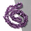 Electroplate Glass Beads Strands GLAA-P062-B06-2