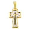 Brass Pendants with Shell KK-D534-02G-01-1
