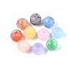 Two Tone Crackle Acrylic European Beads OACR-Q200-05-2