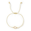 Elegant Golden Edge Glass Link Bracelets for Girlfriend and Family KK2420-4-1
