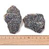 Electroplated Natural Druzy Quartz Crystal Cluster Ornaments RABO-PW0001-179B-6