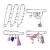 45Pcs 3 Style Stainless Steel Safety Pins STAS-TA0001-31-2