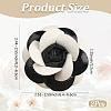 PU Leather Alligator Hair Clips for Girls OHAR-WH20008-18B-2