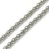 Tarnish Resistant Trendy Unisex 201 Stainless Steel Cross Rolo Chain Necklaces NJEW-L043B-09P-2