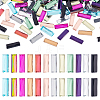 240Pcs 12 Colors Flat Back Glass Rhinestone Cabochons GLAA-GA0002-15-1