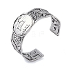Constellation Alloy Open Cuff Bangles for Women Men LS-BJEW-C064-01AS-08-1