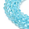 Transparent Electroplate Glass Beads Strands EGLA-A039-T2mm-A20-3