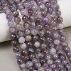 Natural Amethyst Beads Strands G-M445-8MM-01C-2