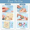 200Pcs 20 Colors Alloy Rhinestone Cabochons FIND-TA0006-32-5