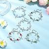 Alloy Natural Mixed Gemstone Link Bracelets for Women BJEW-JB11684-1