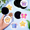 Round Dot PVC Potty Training Toilet Color Changing Stickers DIY-WH0488-31G-3