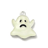 Halloween Theme Luminous  Alloy Enamel Pendants X-ENAM-D067-01P-01-2