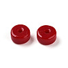 Opaque Solid Color Glass Beads GLAA-N007-6x3mm-A08-2