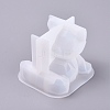 3D Bear Cell Phone Bracket Silicone Molds X-DIY-K017-01-2
