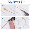 6Pcs Brass Bead Tips KK-BBC0013-75-6