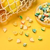 100Pcs 4 Colors Orange Shape Handmade Polymer Clay Beads CLAY-CJ0001-63-5