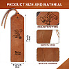 Cowhide Leather Labels AJEW-WH0386-0005-2