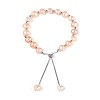 Adjustable Natural Pearl with Brass Chain Slider Bracelets for Women Girl BJEW-T022-16C-2