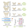 DIY Wood Butterfly Wind Chime Making Kits DIY-FH0010-13-2