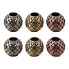 6Pcs 3 Colors Brass European Beads KK-ME0004-23-1