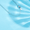 3Pcs 3 Styles Sterling Silver Curb Chain Extender FIND-ME0002-35-4