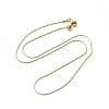 Ion Plating(IP) 304 Stainless Steel Boston Link Chains Necklace for Men Women LS-STAS-E185-05G-1
