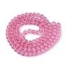 Transparent Glass Imitation Cat Eye Beads Strands GLAA-Q110-01B-13-2
