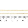 1MM Brass Cable Chain Necklace for Women Men KK-P302-02G-5