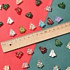 6Pcs Handmade Bumpy Glass Beads Strands LAMP-FS0001-16F-4