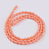 Opaque Solid Color Glass Beads Strands X-GLAA-A036-G06-2