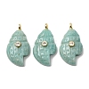 Natural Mixed Stone Carved Pendants G-H357-05G-2