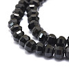 Natural Black Spinel Beads Strands G-E569-B09-3