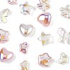 16Pcs 8 Styles UV Plating Plastic Imitation Pearl Beads KY-FS0001-47-3