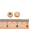 Brass Micro Pave Clear Cubic Zirconia Beads KK-H513-08G-3