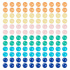 96Pcs 6 Colors Natural Mashan Jade Round Beads G-TA0002-36-1