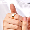 304 Stainless Steel with Natural Shell Finger Rings WGA15AE-01-3