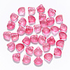 Transparent Spray Painted Glass Beads GLAA-T016-04C-1