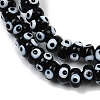 Handmade Evil Eye Lampwork Beads Strands LAMP-A007-02A-04-3